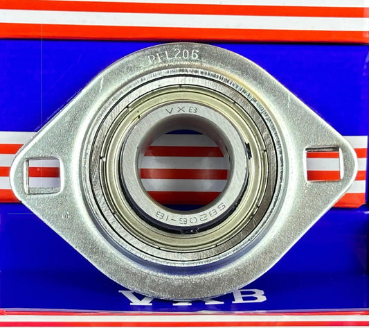 SBPFL206-18 Pressed Steel Bearing 2-Bolt 1-1/8" Flanged Mounted
