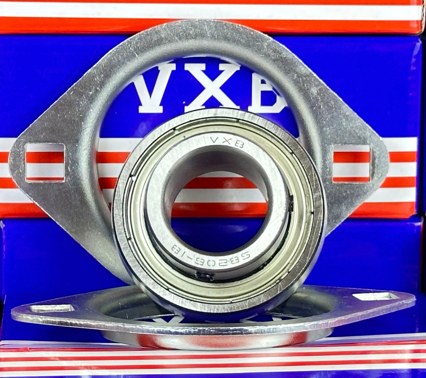 SBPFL206-18 Pressed Steel Bearing 2-Bolt 1-1/8" Flanged Mounted