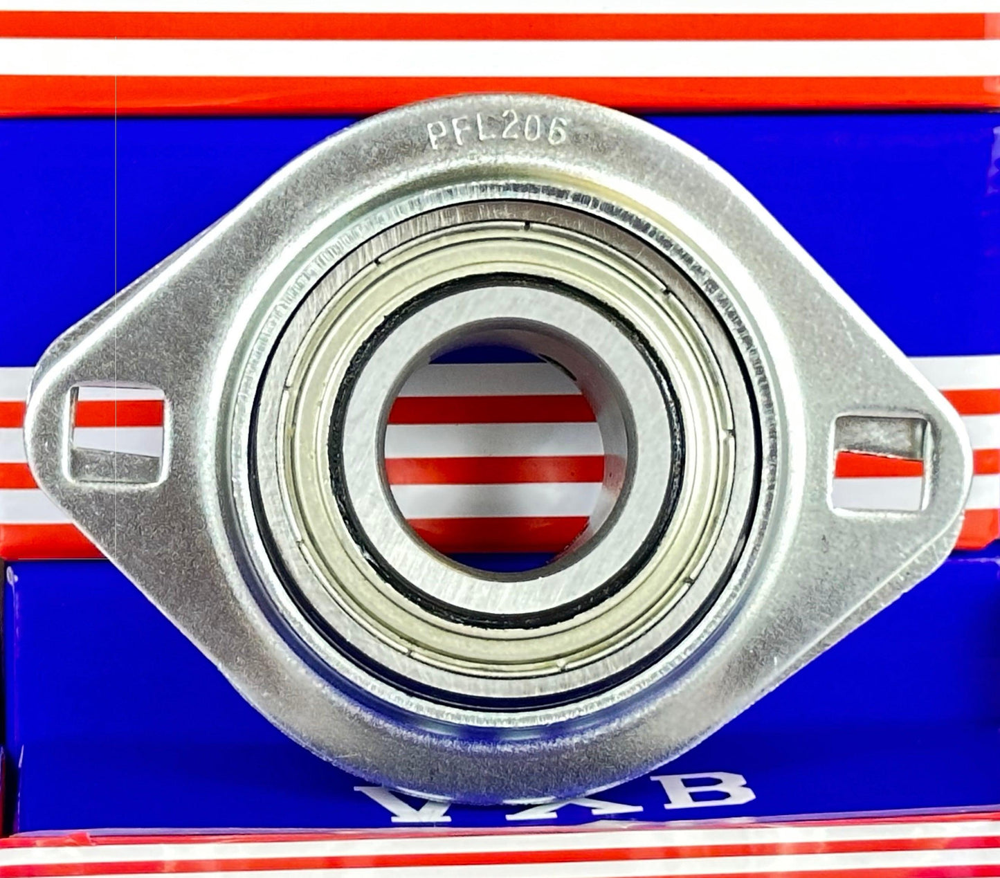 SBPFL206-18 Pressed Steel Bearing 2-Bolt 1-1/8" Flanged Mounted