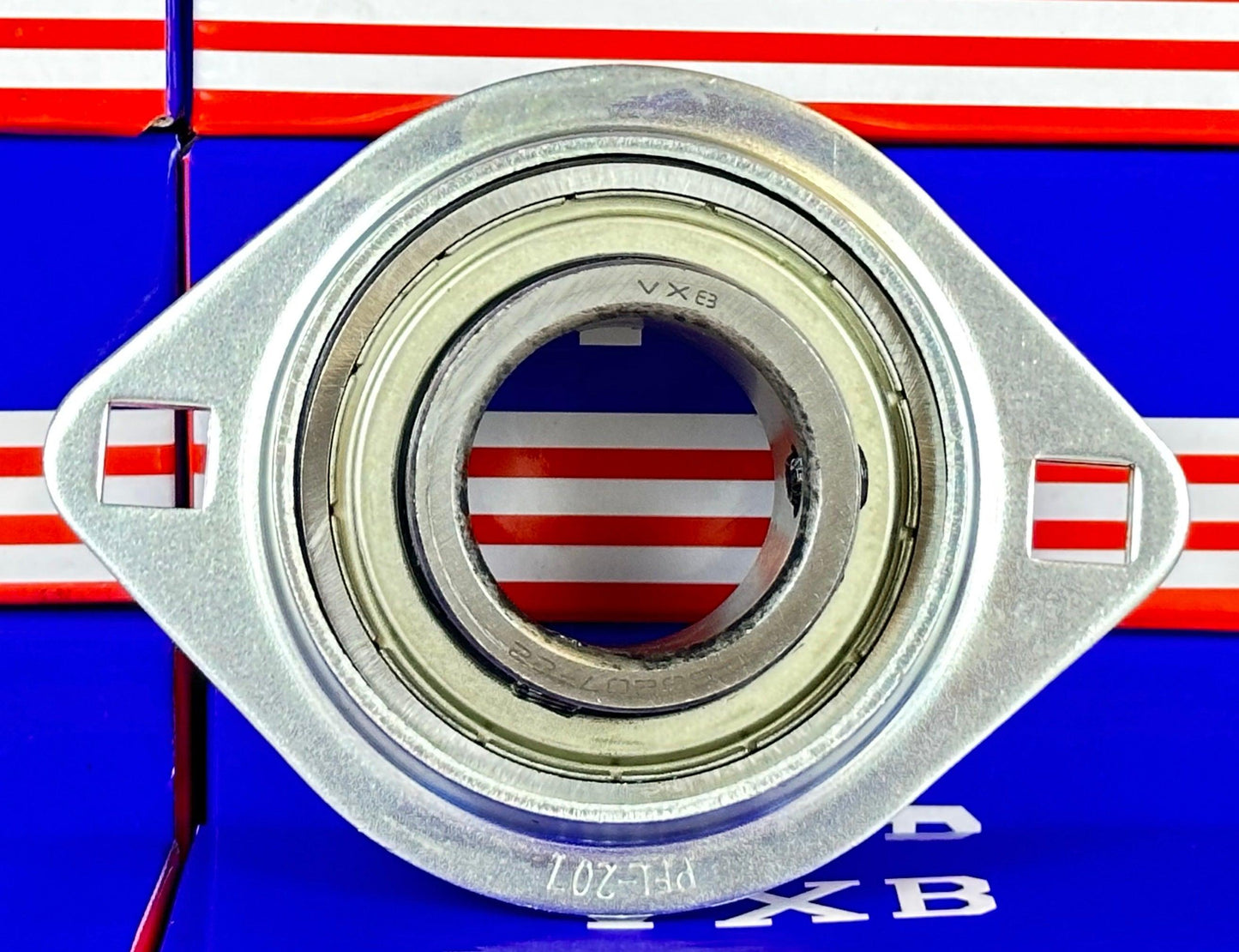 SBPFL207-22 Pressed Steel Bearing 2-Bolt 1-3/8" Flanged Mounted