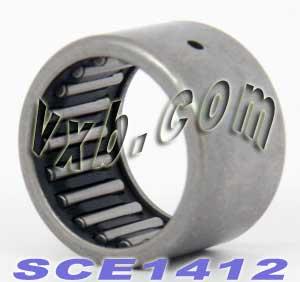 SCE1412 İğne Silindiri Yatağı 7/8 "x 1-1/8" x 3/4 " - Kabuk tipi