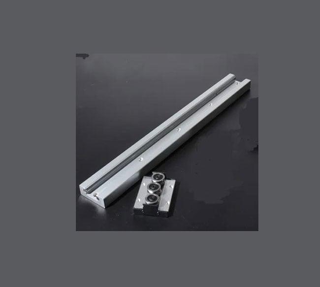 SGR10 2' feet Compact Linear Motion Guide Rail 2 Feet Long + SGB10UU-3 Bearing Block