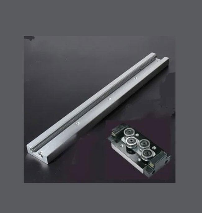 SGR15 2' feet Compact Linear Motion Guide Rail 2 Feet Long + SGB15UU-4 Bearing Block