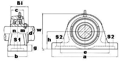 SL204-12 3/4 محمل كتلة وسادة FYH محمل مركب
