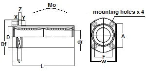 SMT10GWUUE NB 10mm Slide Bush Bushings Miniature Motion Linear Bearing