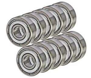 SR2ZZ Seramic Bearing Stainless Steel Shielded 1/8 "x 3/8" x 5/32 "ตลับลูกปืน