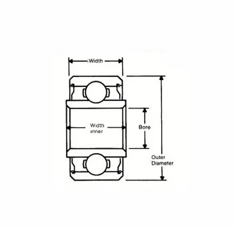 SRW168TT Extended Inner Ring Bearing 1/4" x 3/8"inch