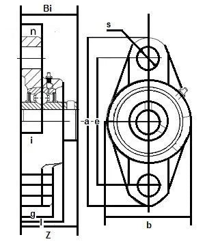 SSUCFT205-16 Stainless Steel Flange 2-Bolt 1 Bore Mounted Bearing