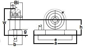 SUCP-203-17m-PBT 不锈钢枕式轴承座 17mm 安装轴承