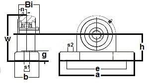 SUCP-204-20m-PBT 不锈钢枕式轴承座 20mm 安装轴承