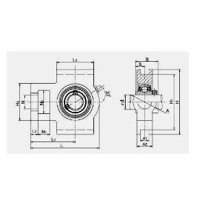 UCT204-12 3/4" Bore Mounted Bearing Take-Up Unit