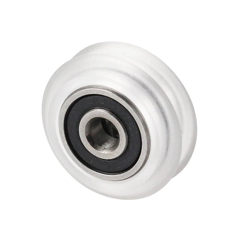 V Shape Linear Motion Guideway 5x24x10mm Clear Track V-Slot Profile Roller Bearing