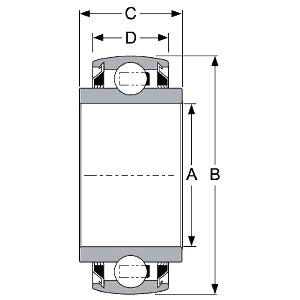 W210PPB9 1.944" Round bore Heavy Duty Disc Harrow Bearing 3-Lip Seals