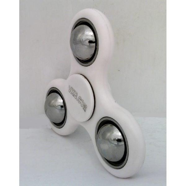 white Heavy Fidget Hand Spinner - Center Stainless Steel Bearing & Outer Counterweight 42Q